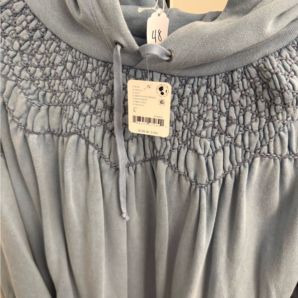 Free People Blue Hooded Dress - Picture 5 of 7